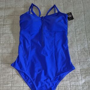 Torrid Zippered One Piece Swimsuit.